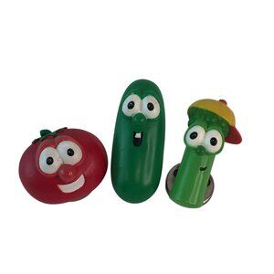 Veggie Tales Refrigerator Magnet Bob Tomato Larry Cucumber Jr Asparagus Clip